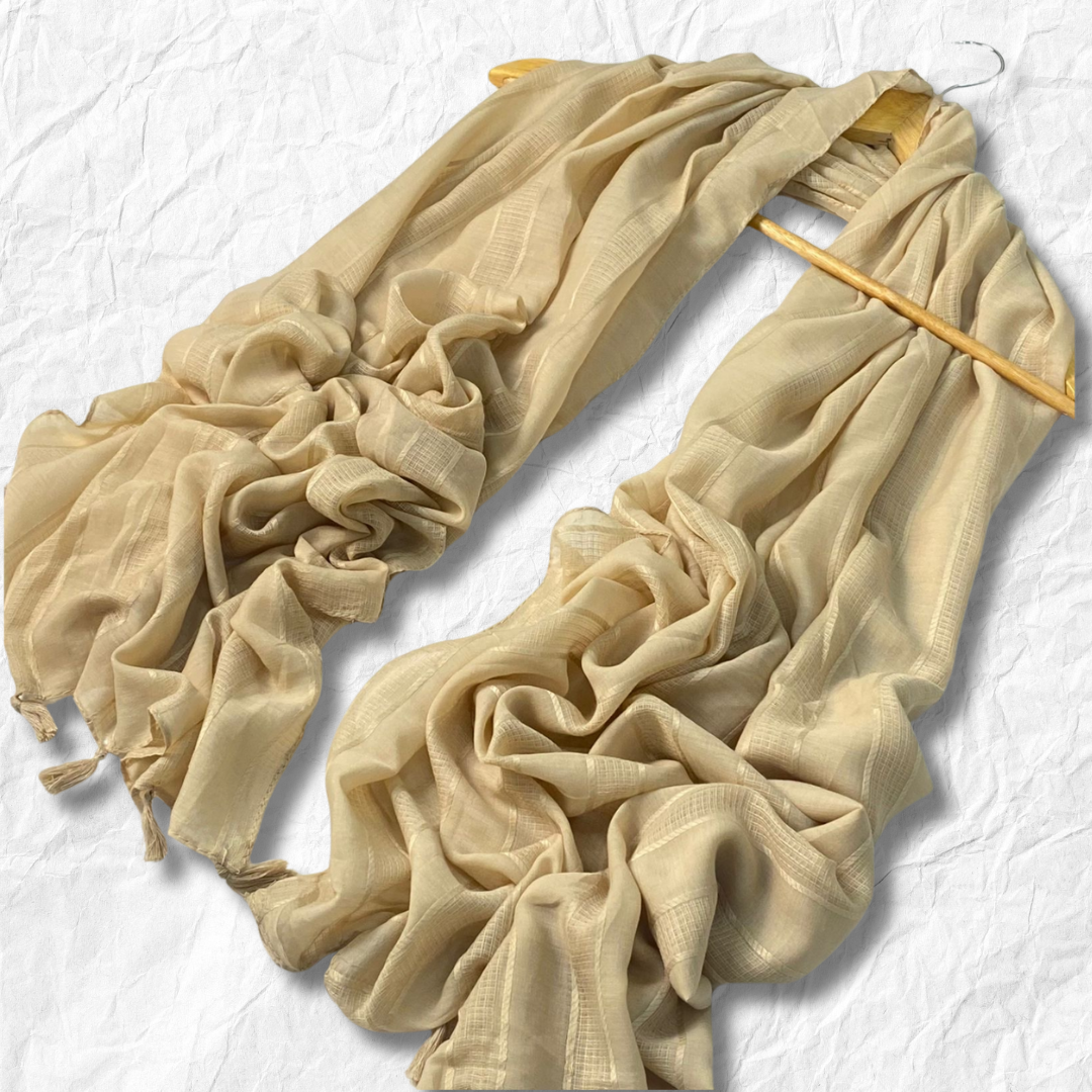 Lawn Hijab-Creme
