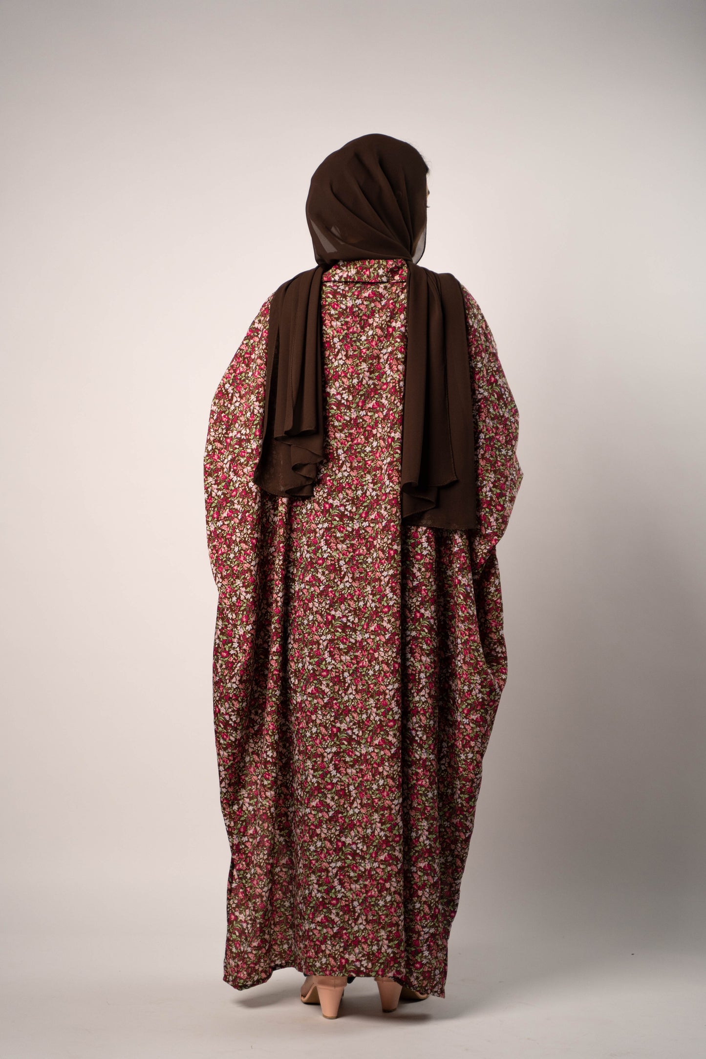 Cocoa Floral Kaftan