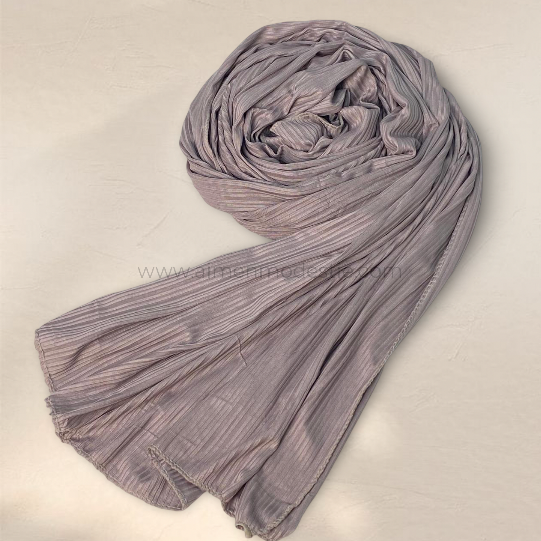 Ribbed Jersey Hijab - Amethyst