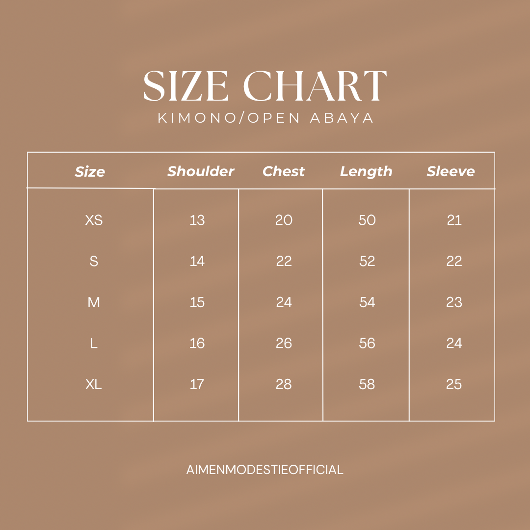 Deep Brown Open Abaya