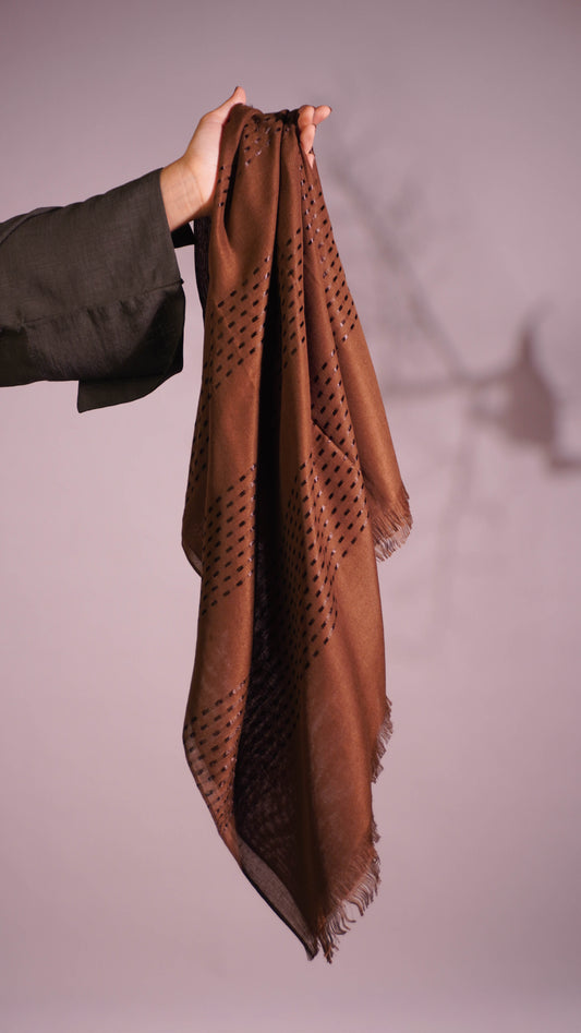 Nutella Turkish Viscose Hijab – Warm Brown, Breathable & Elegant