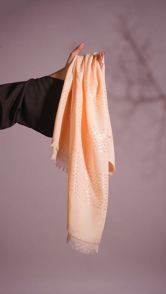 Custard Turkish Viscose Hijab – Soft, Lightweight & Stylish