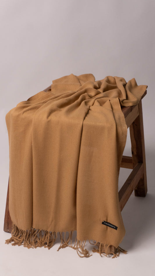 Premium Cashmere Winter Hijab (Camel Brown)