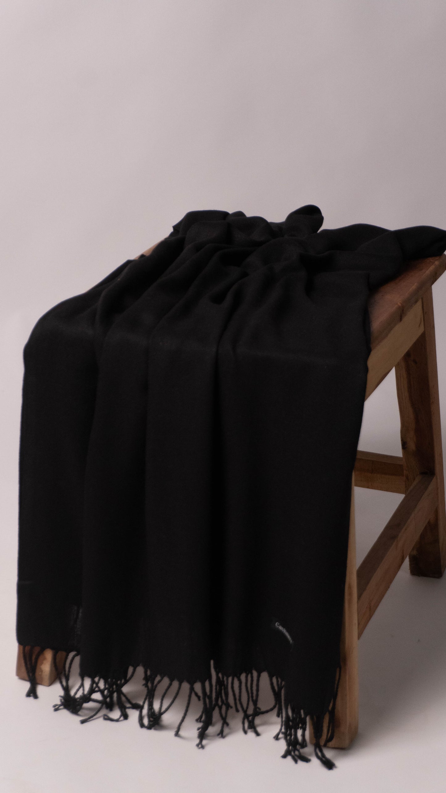 Premium Cashmere Winter Hijab (Black)