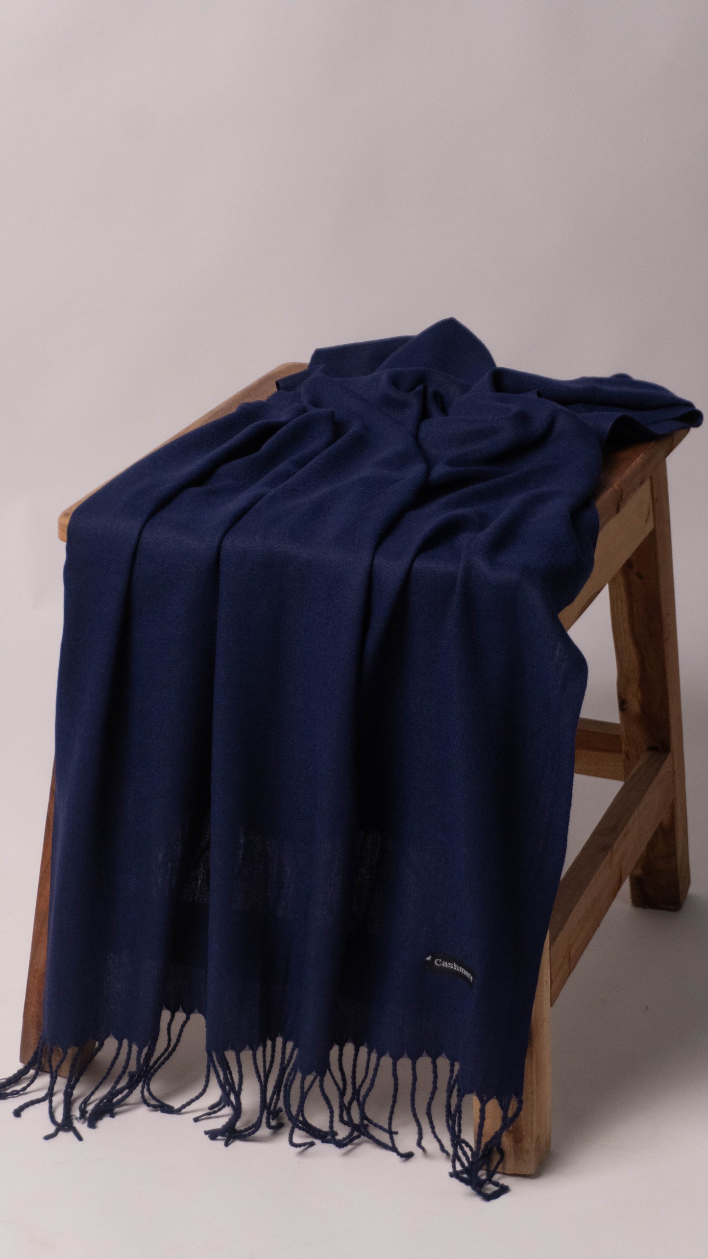 Premium Cashmere Winter Hijab (Navy Blue)