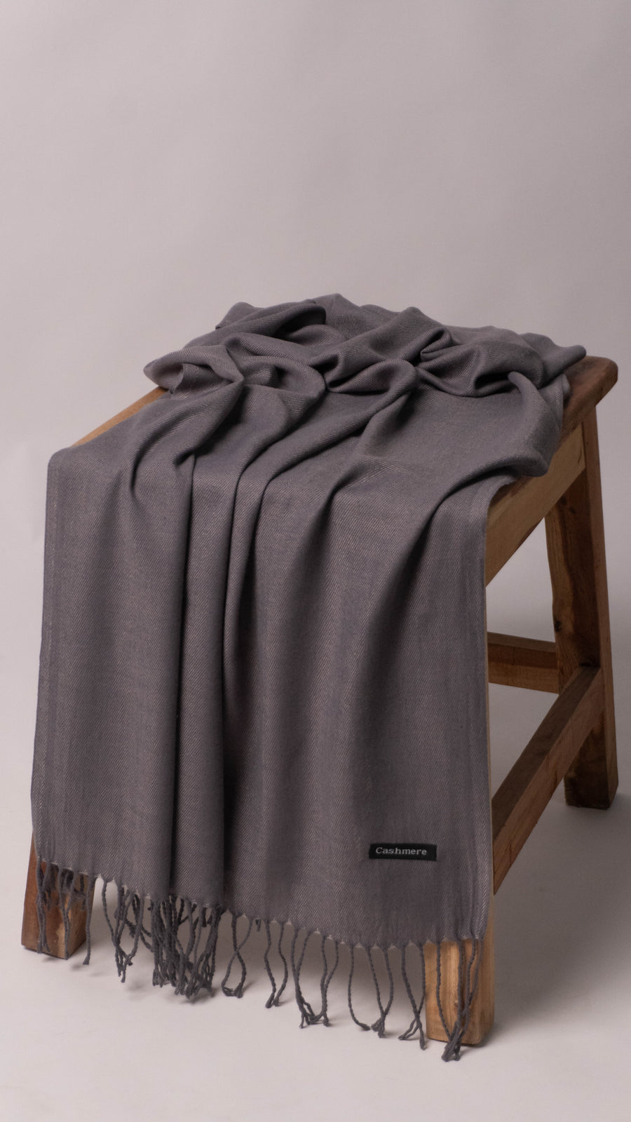 Premium Cashmere Winter Hijab (Charcoal)