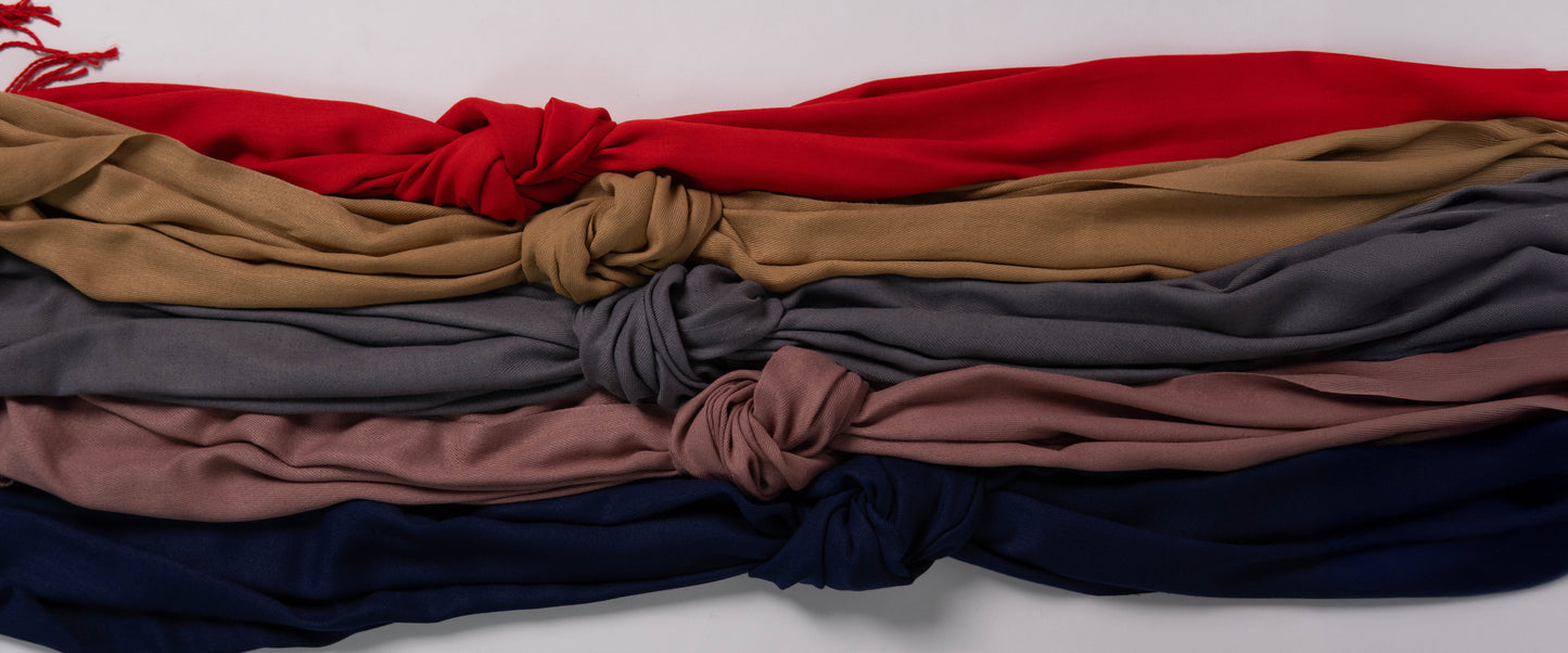 Premium Cashmere Winter Hijab (Navy Blue)
